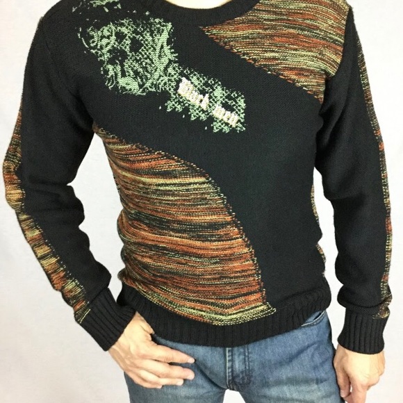 Unique Turkish Selantino Brand Designer's Sweater crew neck wool long sleeves - Picture 1 of 9